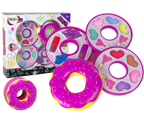 Donut Eye Shadow Lipstick Palette For Kids