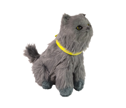 Interactive Plush Kitty Soft fur Stroke its head and learn its functions