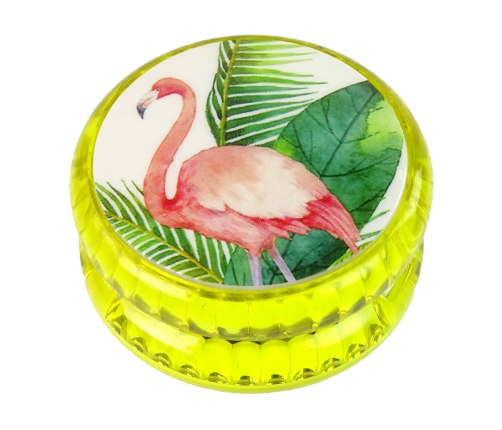 Jojo Handicraft Game with Flamingo  A timeless toy Yellow YoYo