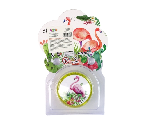 Jojo Handicraft Game with Flamingo  A timeless toy Yellow YoYo