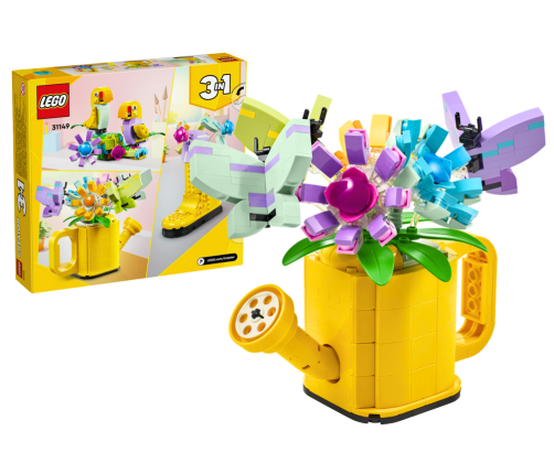 LEGO CREATOR Bricks Flowers in a Watering Can 420 Pieces 31149