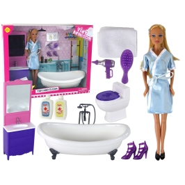 Children's Doll Bathrobe Toilet Bathtub Bathroom