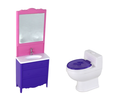 Children's Doll Bathrobe Toilet Bathtub Bathroom