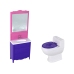 Children's Doll Bathrobe Toilet Bathtub Bathroom