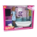 Children's Doll Bathrobe Toilet Bathtub Bathroom