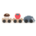 Wise Hedgehog Wooden Toy Strawberry Mushroom 15467