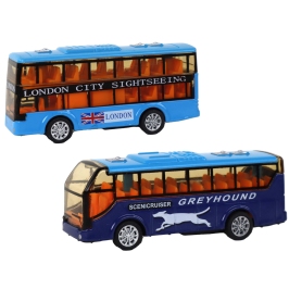 Set of Colorful Buses Faction System 4 Elements