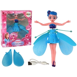 Hand Controlled Magic Blue Fairy Flying Doll