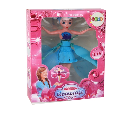 Hand Controlled Magic Blue Fairy Flying Doll