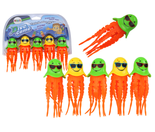 Bath Toys Jellyfish Diving Set 6 Pieces