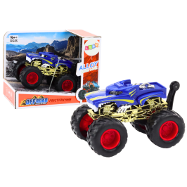 Toy Car Off-Road Vehicle Big Rubber Wheels Blue