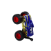 Toy Car Off-Road Vehicle Big Rubber Wheels Blue