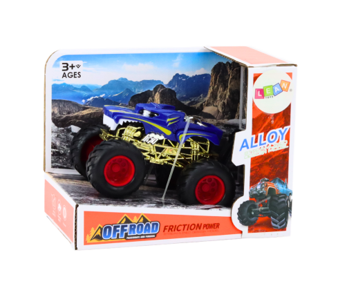 Toy Car Off-Road Vehicle Big Rubber Wheels Blue