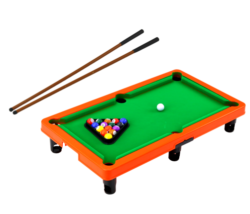 Mini Billiards Arcade Table Game 3 Cues Triangle Balls