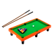 Mini Billiards Arcade Table Game 3 Cues Triangle Balls