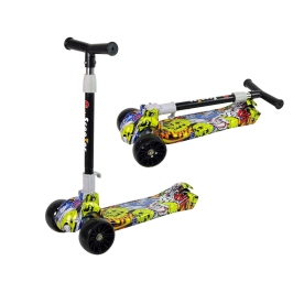 Tricycle Luminous Wheels Yellow Skull Graphics