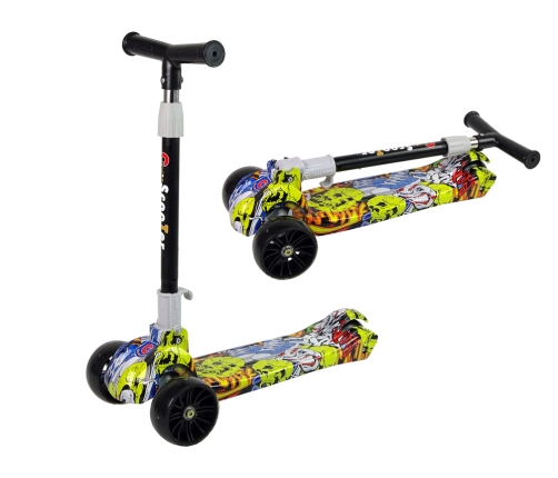 Tricycle Luminous Wheels Yellow Skull Graphics