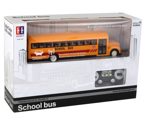 Yellow Remote Controlled R/C School Bus with Opening Doors