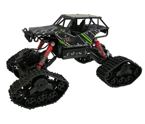 Offroad R/C Car 4x4 Black with Green Pattern