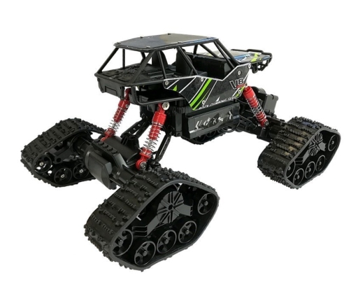 Offroad R/C Car 4x4 Black with Green Pattern