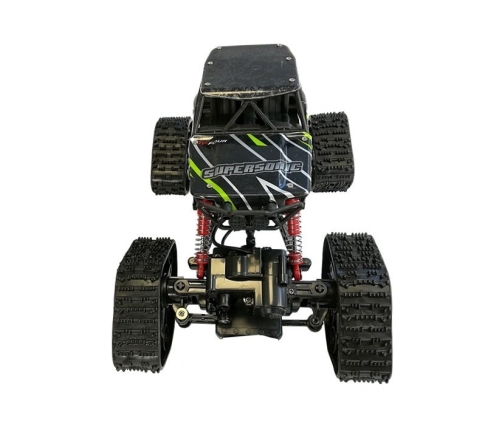 Offroad R/C Car 4x4 Black with Green Pattern