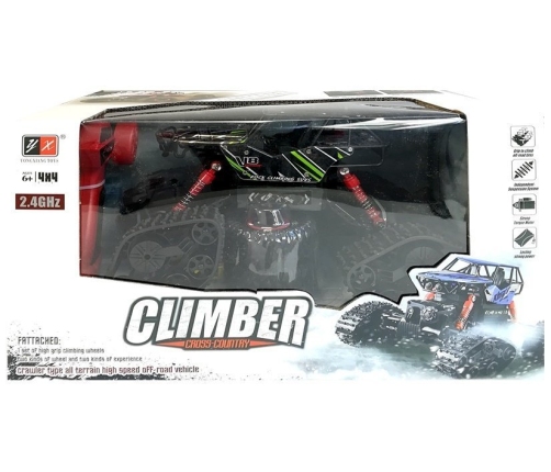 Offroad R/C Car 4x4 Black with Green Pattern