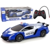 Police Racing Car  Police Vehicle 1:16 LED Lights  Remote-controlled  BLUE