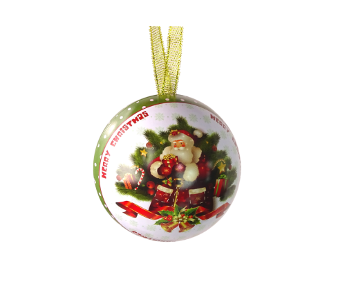 Metal Christmas Tree Decorative Metal Bomb Santa Claus by the Christmas Tree