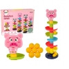 Educational Ball Slide 6 Levels Pig Basket Sorter