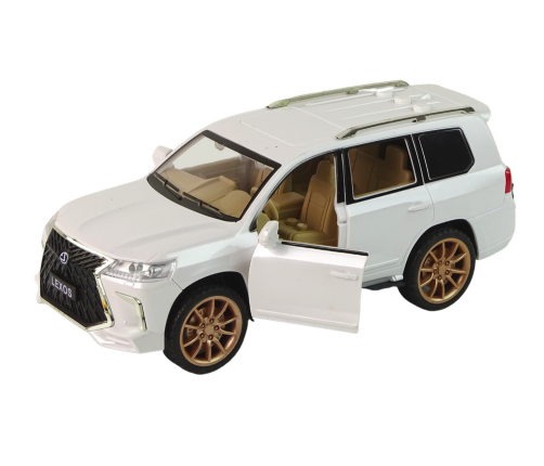 Car Vehicle White 1:14 Sounds Lights Lexos Car