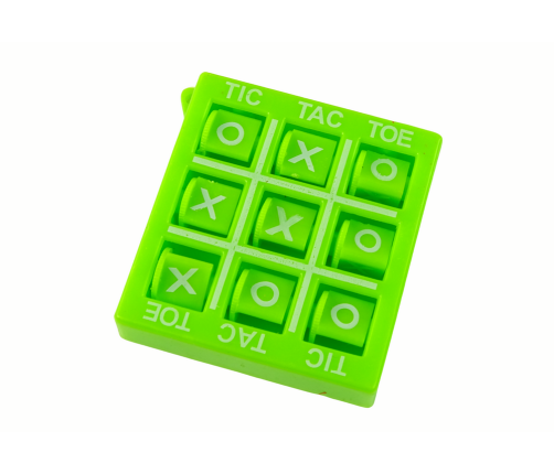 Tic Tac Toe Game 4.5 cm Green