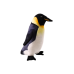 Plush Emperor Penguin mascot 55 cm