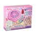 Nail Set Pink Nail Tips Stickers Diamonds