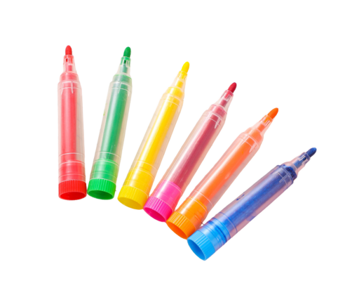 Set of Colored Water Marker Pens, Suitcase, 12 Pieces