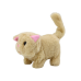 Plush Kitten Interactive Animal Walks and Meows Beige