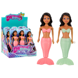 Wind-up Floating Water Mermaid Turquoise Pink Bath Doll MIX