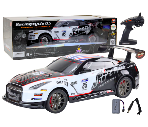 Large Remote Controlled RC Sports Car 1:8 Lights Sounds