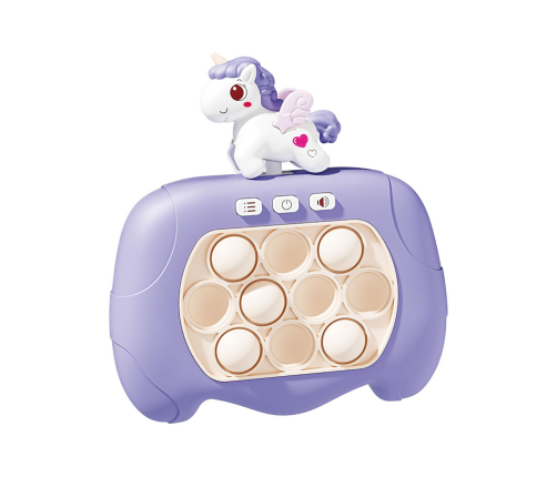 Sensory Game Unicorn Pop It Battery Powered Lights Sounds Purple