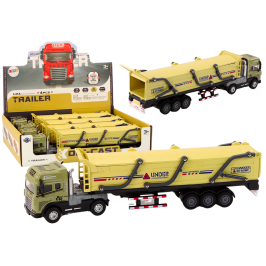 Truck With Trailer TIR Transport Vehicle 1:24 Sounds Lights Brown