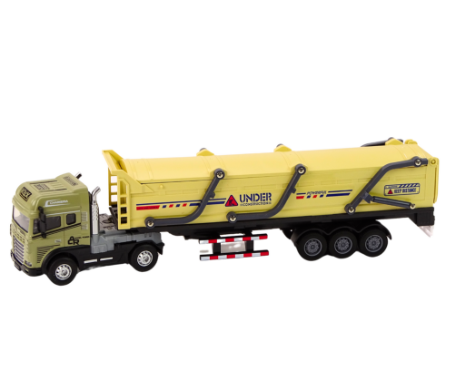 Truck With Trailer TIR Transport Vehicle 1:24 Sounds Lights Brown