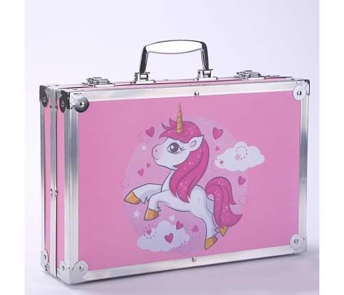 Large Art Set in a Suitcase 145 Pieces Unicorn