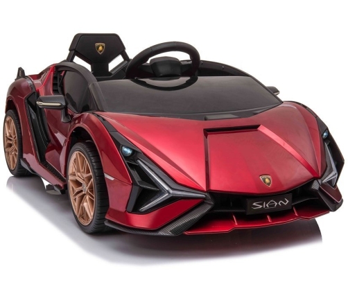 Электрический спортивный автомобиль для детей Lamborghini Sian Red Painted