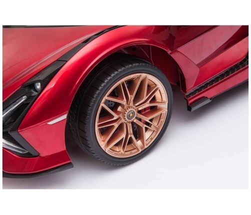 Электрический спортивный автомобиль для детей Lamborghini Sian Red Painted