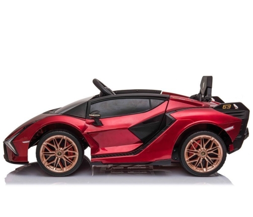 Электрический спортивный автомобиль для детей Lamborghini Sian Red Painted