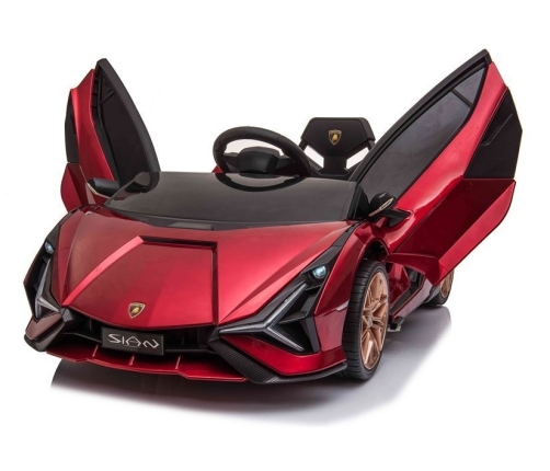 Электрический спортивный автомобиль для детей Lamborghini Sian Red Painted