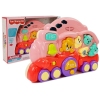 Interactive Locomotive with Animals Animal Sounds Light Effects Pink