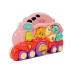 Interactive Locomotive with Animals Animal Sounds Light Effects Pink