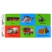 Fire brigade vehicle set pull motorboat Jeep Red