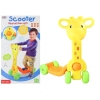 4 Wheeled Kids Scooter Giraffe Shaped Stable Colorful Children's Toy Yellow