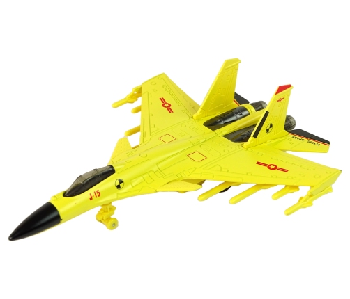 Yellow Friction Drive Fighter Plane 1:72